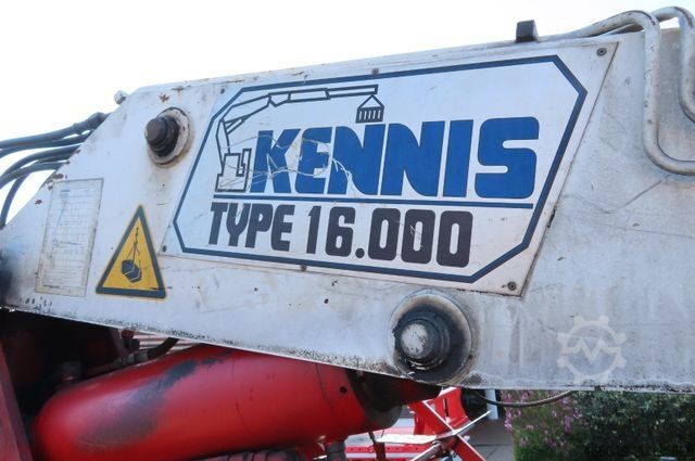 Open semitrailer Rollkran Auflieger Kennis