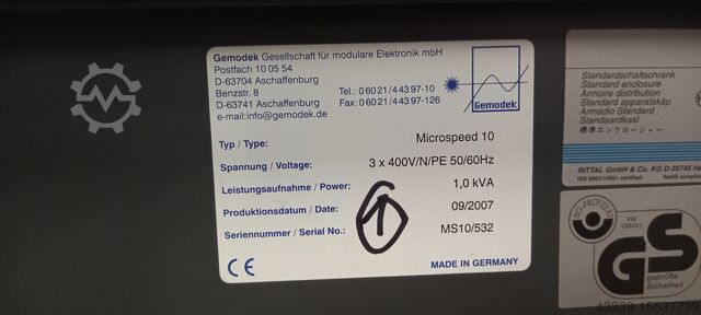 Coordinate measuring machine MORA - GEMODEK Mess-Steuerung Schrank MICROSEED 10