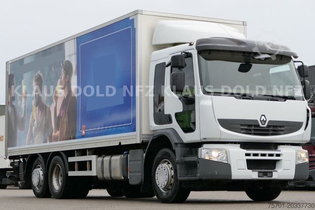 Camion caisson RENAULT Premium 430 6x2 Koffer Lift-/Lenkachse LBW EU5