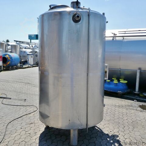1500 liter heatable/coolable pressure tank made of V2A stainless steel ALFA-LAVAL 8191