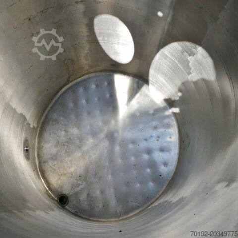 1500 liter heatable/coolable pressure tank made of V2A stainless steel ALFA-LAVAL 8191