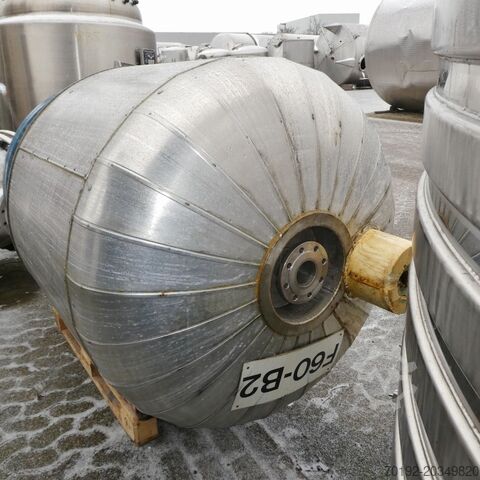 1345 liter verwarmbare/koelbare drukvat van V4A roestvrij staal Kleiser und Lösch 8135