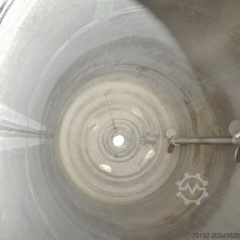 1345 liter verwarmbare/koelbare drukvat van V4A roestvrij staal Kleiser und Lösch 8135