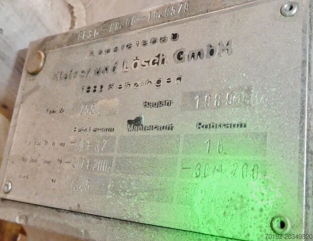 1345 liter verwarmbare/koelbare drukvat van V4A roestvrij staal Kleiser und Lösch 8135