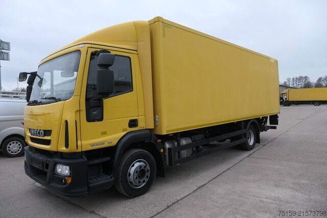 Dobozos teherautó iveco EuroCargo ML 120 E28/P AHK LBW COC AUTOMATIK Koffer 7,00x2,44x1,98