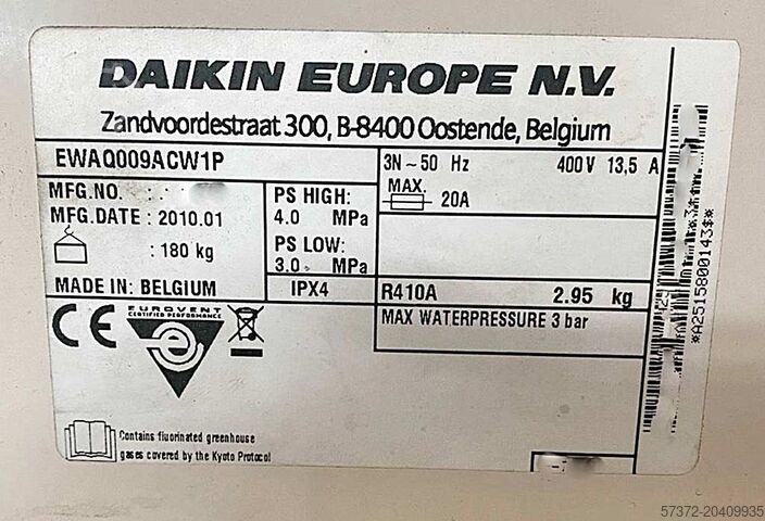 Chiller Daikin EWQ009ACW1P