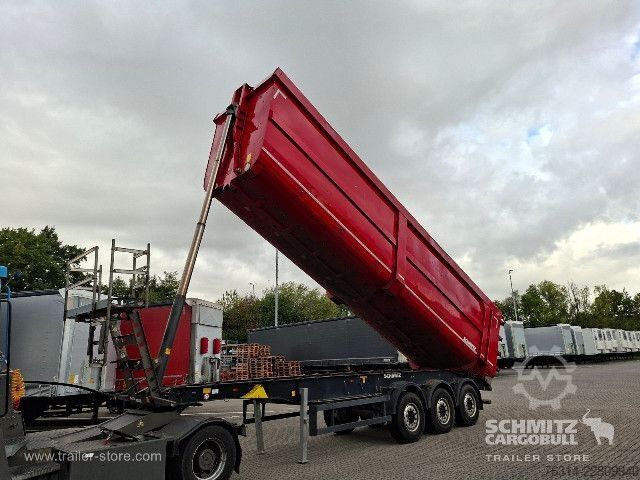 Semi-remorque benne Schmitz Cargobull Kipper Stahlrundmulde 53m³