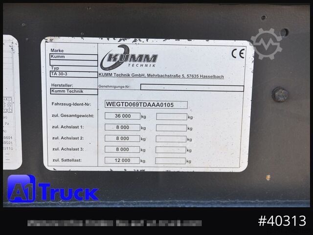 Tankauflieger SCHWARTE JANSKY Kumm TA 30/3, 30m³, Gülle, Gärreste, Lenkachse