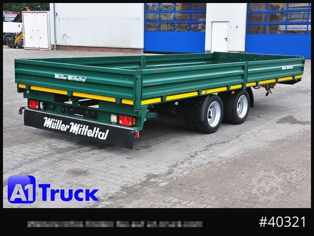 Dieplader oplegger MUELLER-MITTELTAL ETU-TA 13.5 Tandem, Twistlock, Container