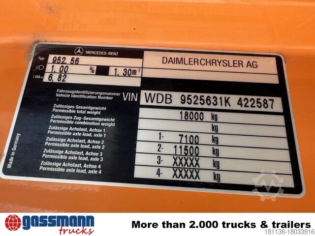Camião basculante Mercedes-Benz Atego 1823 AK 4x4