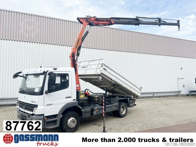 Kiepwagen Mercedes-Benz Atego 1224 KK 4x2, 2x AHK, Kran Palfinger PK8501