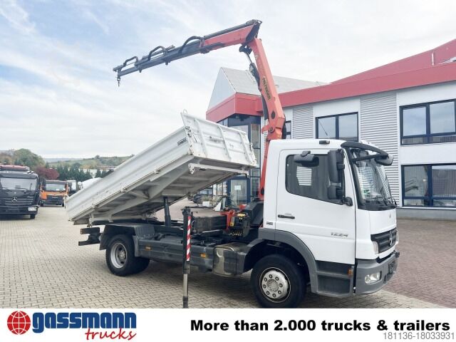 Kiepwagen Mercedes-Benz Atego 1224 KK 4x2, 2x AHK, Kran Palfinger PK8501