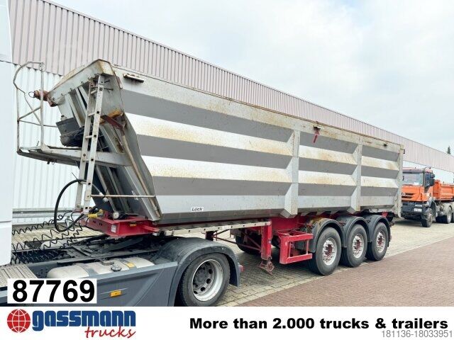 Kipper Auflieger LÜCK SKF 35, Stahlmulde ca. 37m³, Liftachse