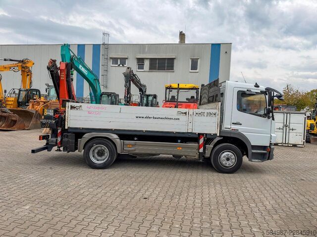 Ladbil med lad MERCEDES-BENZ 1224 Atego 4x2 Blatt-Luft Kran