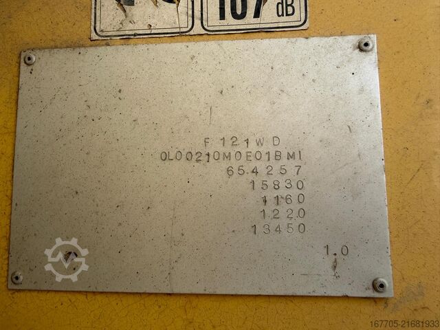 Wheeled asphalt paver Dynapac F121-6W