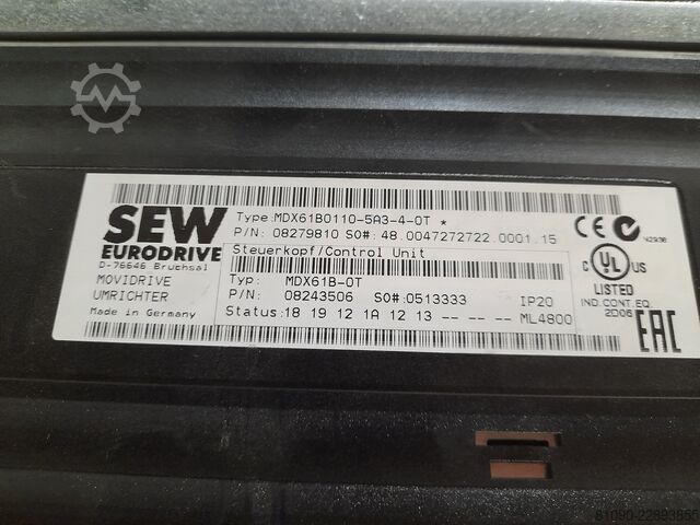 Variateur SEW-EURODRIVE SEW-EURODRIVE MDX61B-0110-5A3-4-00
