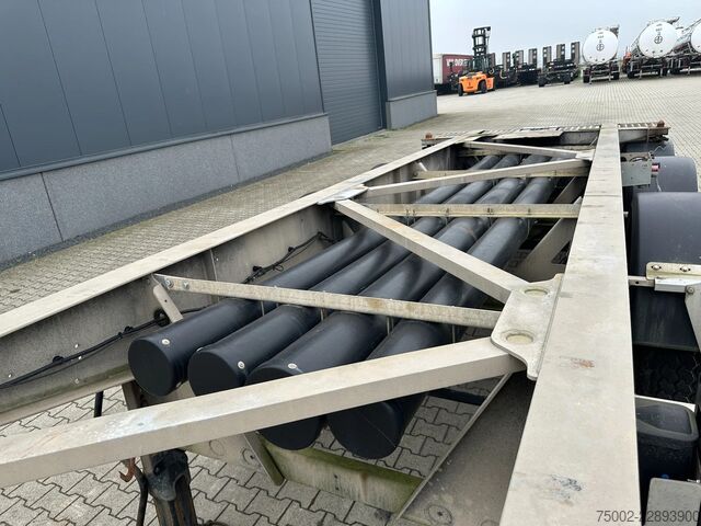 Transport kontenerowy Van Hool 20FT ADR CHASSIS / galvanized / MB DISC / 2x li...