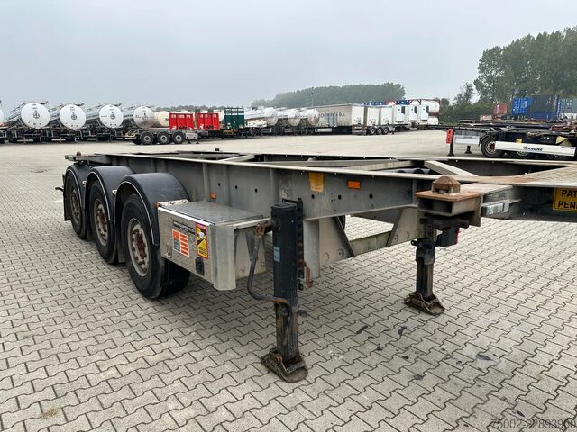Transport kontenerowy Van Hool 20FT ADR CHASSIS / galvanized / MB DISC / 2x li...