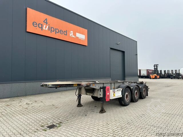 Transport kontenerowy Van Hool 20FT ADR CHASSIS / galvanized / MB DISC / 2x li...