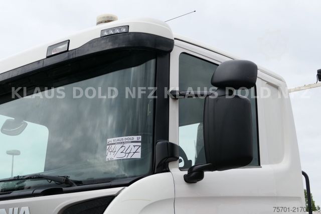 Hákový nosič kontejnerů SCANIA P370 Abrollkipper Meiller Lift-/Lenkachse Kamera