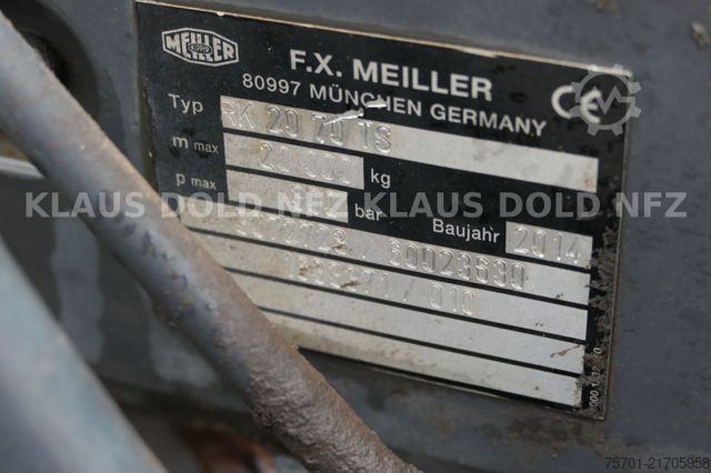 Hákový nosič kontejnerů SCANIA P370 Abrollkipper Meiller Lift-/Lenkachse Kamera