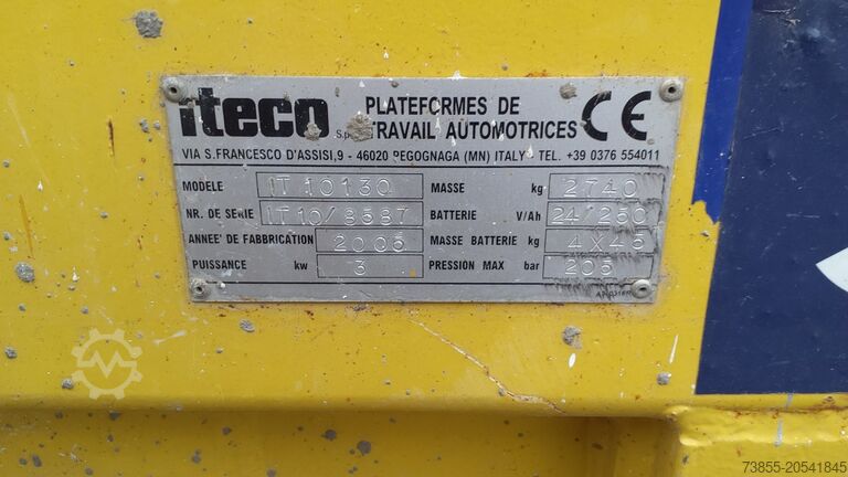 Schaarheftafel Iteco IG 10130 (9,85m)