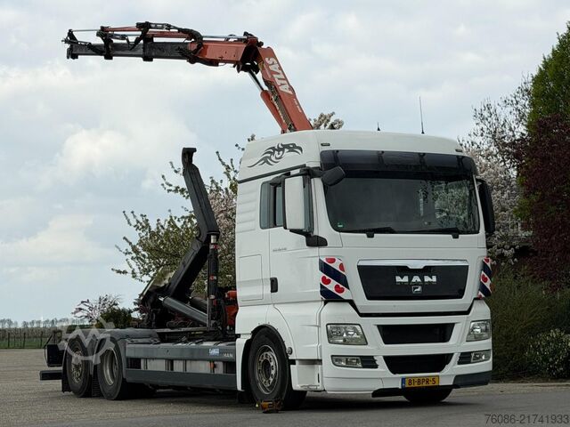 Containertransport (haakarmsysteem) MAN TGX KRAAN/HAAK/RADIO REMOTE!!