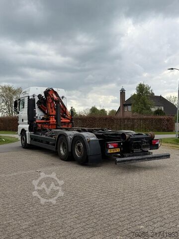 Containertransport (haakarmsysteem) MAN TGX KRAAN/HAAK/RADIO REMOTE!!