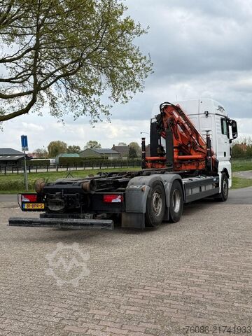 Containertransport (haakarmsysteem) MAN TGX KRAAN/HAAK/RADIO REMOTE!!