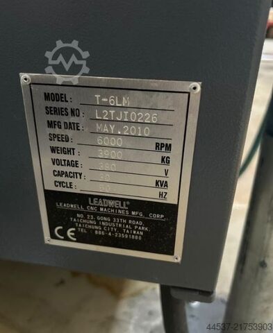 τόρνος CNC Leadwell T-6LM