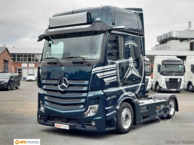 Nagy térfogatú nyergesvontató MERCEDES-BENZ 1851 LS ACTROS Giga Retarder Standklima Alu