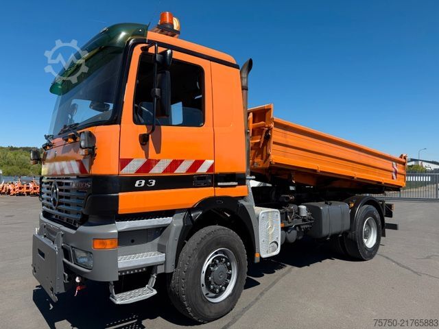 Třístranný sklápěč MERCEDES-BENZ Actros 1831 4x4 Meiller Kipper + Kupplung,