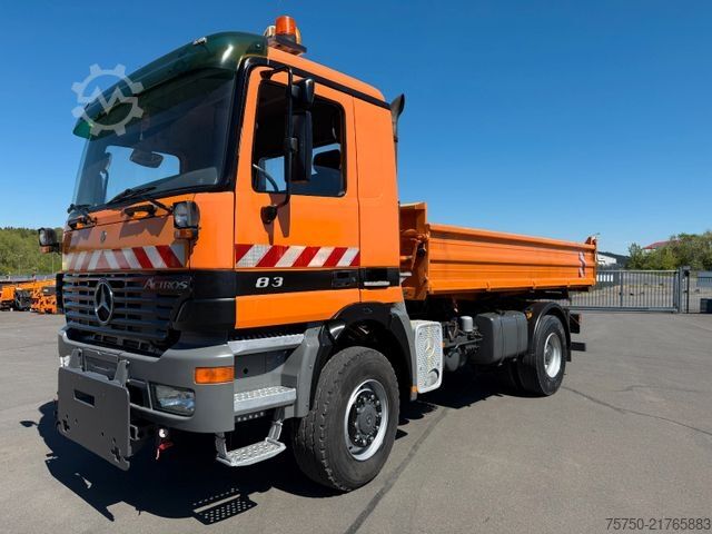 Camion ribaltabile trilaterale MERCEDES-BENZ Actros 1831 4x4 Meiller Kipper + Kupplung,