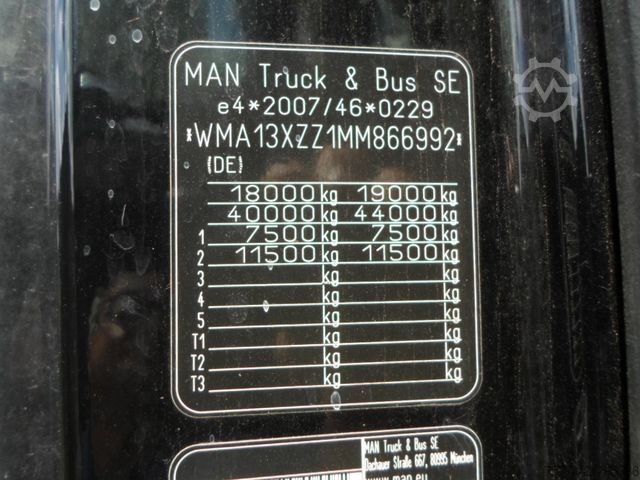 Nagy térfogatú nyergesvontató MAN TGX 18.510