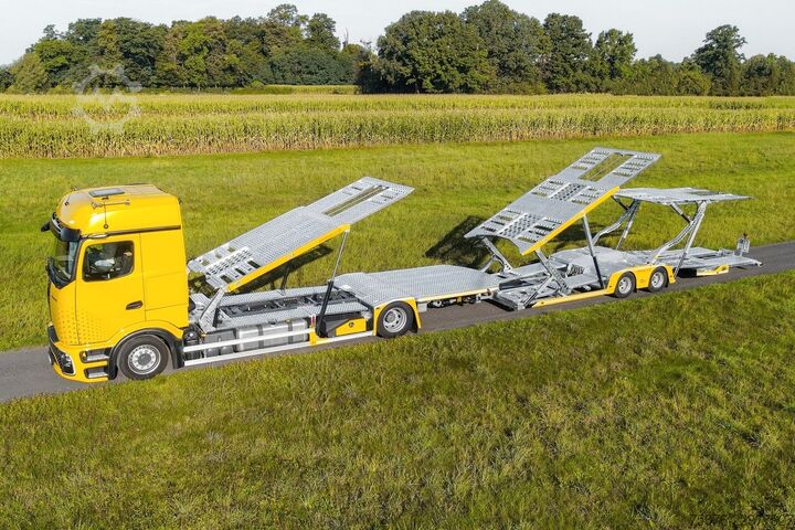 Camion porte-voitures MERCEDES-BENZ Actros mit Anhänger für 6 PKW SOFORT VERFÜGBAR