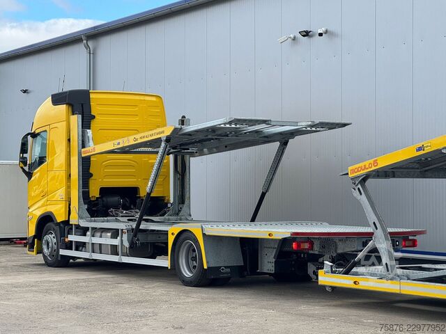 Camión portacoches VOLVO FH mit Anhänger für 6 PKW