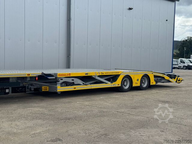 Autotransporter LKW VOLVO FH mit Anhänger für 6 PKW