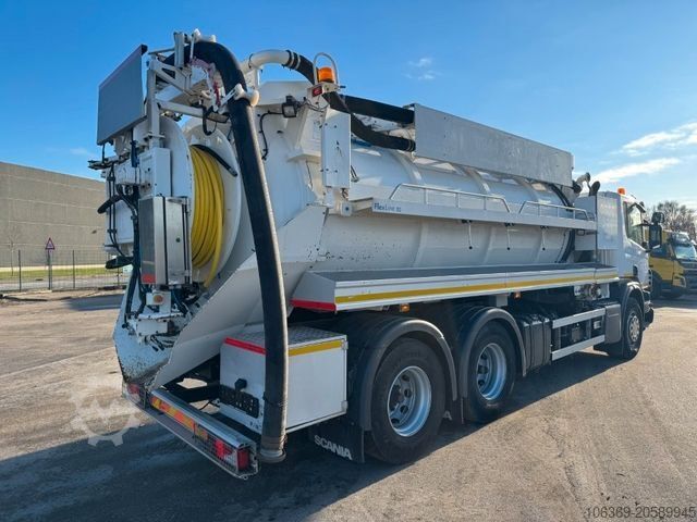 Vacuümtankwagen SCANIA P360 Euro 6 6x4 Hvidtved Larsen FlexLine 312