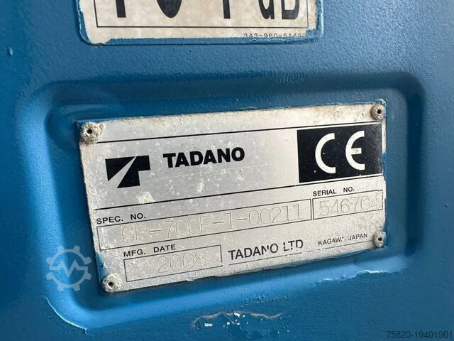 Γερανός παντός εδάφους Tadano GR-700E-1-00211 + JIB ROUGH TERRAIN CRANE/RT CRANE