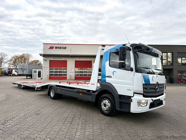 Car carrier truck MERCEDES-BENZ Atego 918L Autotransporter mit BFZ Anhänger