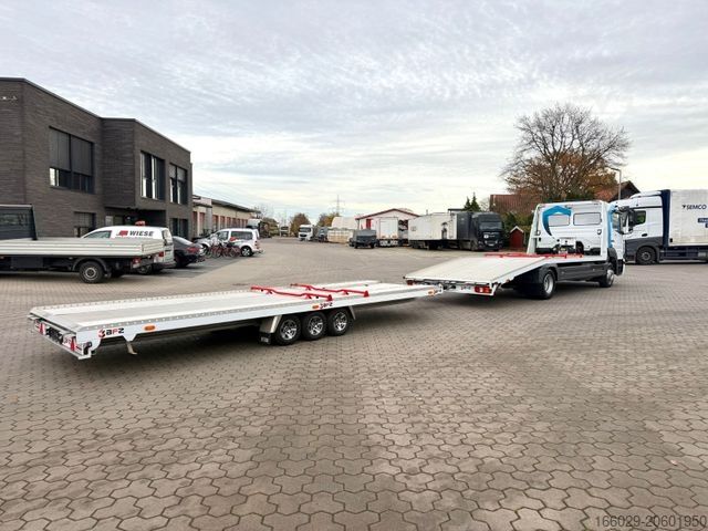 Car carrier truck MERCEDES-BENZ Atego 918L Autotransporter mit BFZ Anhänger