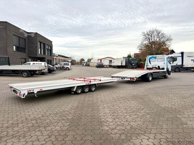 Car carrier van MERCEDES-BENZ Atego 918L Autotransporter mit BFZ Anhänger