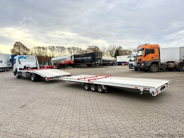 Car carrier van MERCEDES-BENZ Atego 918L Autotransporter mit BFZ Anhänger