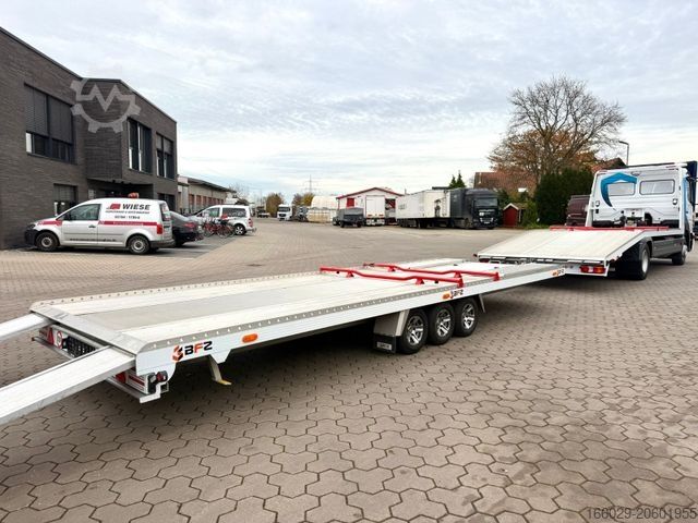 Car carrier van MERCEDES-BENZ Atego 918L Autotransporter mit BFZ Anhänger