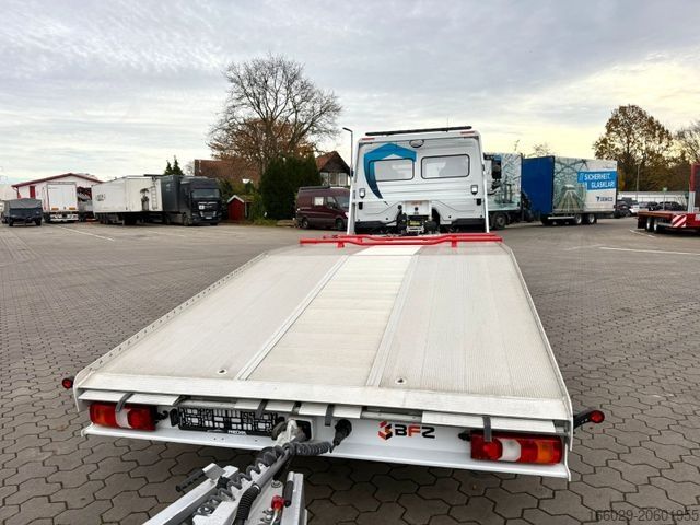 Car carrier van MERCEDES-BENZ Atego 918L Autotransporter mit BFZ Anhänger