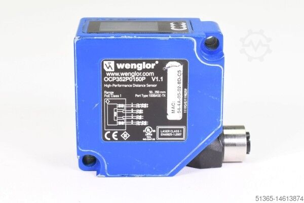 Lézeres távolságérzékelő háromszögelés, V1.1 Wenglor OCP352P0150P