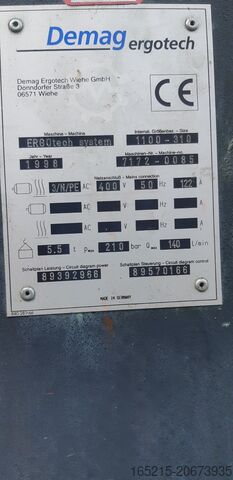 μηχανή χύτευσης με έγχυση DEMAG 110 9T