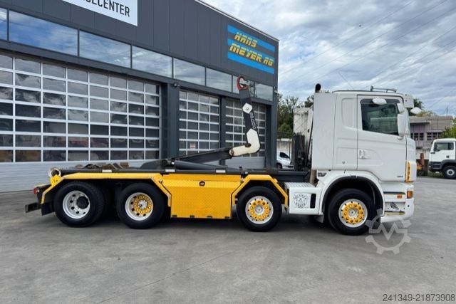 Roll-off tipper truck SCANIA G480 8x4 Abroll Sobag