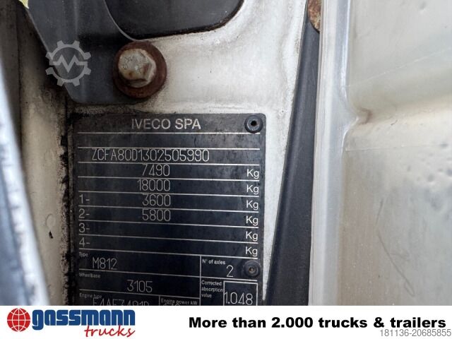 Furgão basculante Iveco EuroCargo ML 80E18 K 4x2