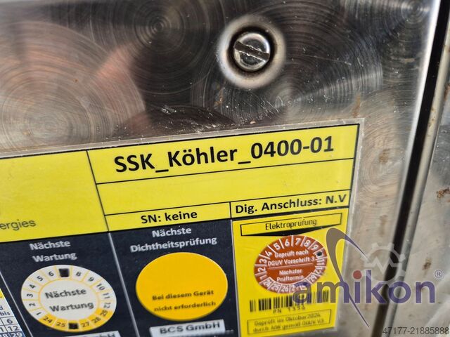 Salzsprühkammer Kesternich Kondenswasser Köhler Korrosionsprüfanlage HK-400